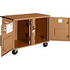Верстак на колесах RIDGID StorageMaster 47 с открытыми дверцами