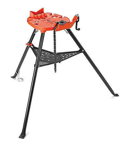 Переносные верстаки RIDGID TRISTAND с цепными тисками